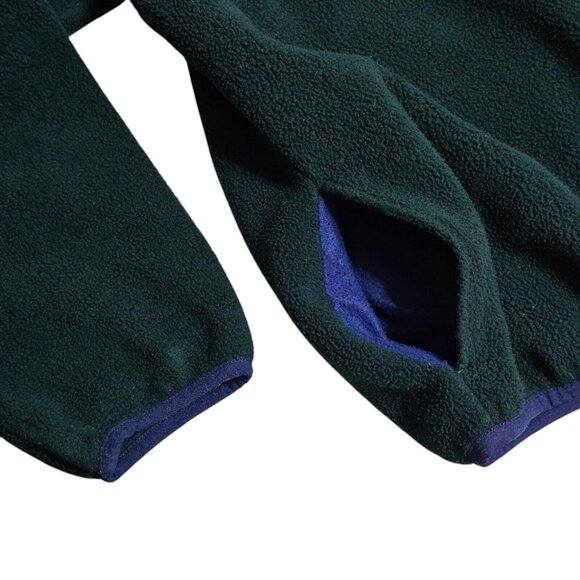 Vintage LL Bean Fleece Jacket Mens XXL Tall Forest Green Full Zip 2XLT FY31 - Picture 4 of 9